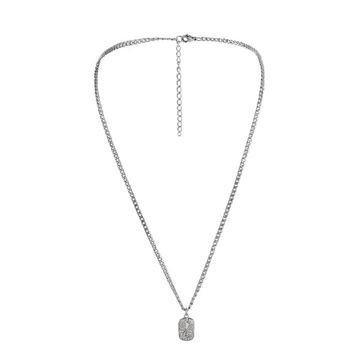 Collar Minimalista Cuadrado Acero Inoxidable para Hombre - Image 15