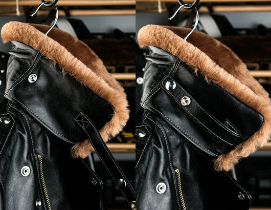 Chaqueta para Hombre con Cuello de Piel Desmontable y Cinturón Ajustable - Image 25