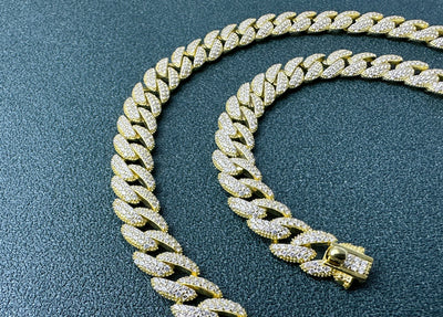 Cadena Cubana de Diamantes Completos Estilo Europeo y Americano - Image 17