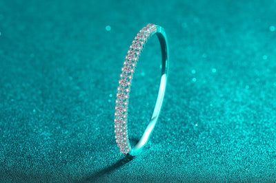 Pulsera de Moissanita Incrustada Efecto Estrellado para Mujer - Image 15