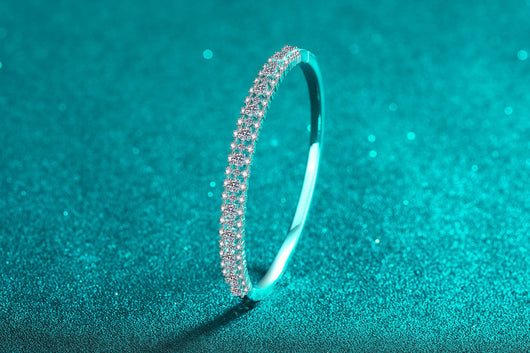 Pulsera de Moissanita Incrustada Efecto Estrellado para Mujer - Image 15