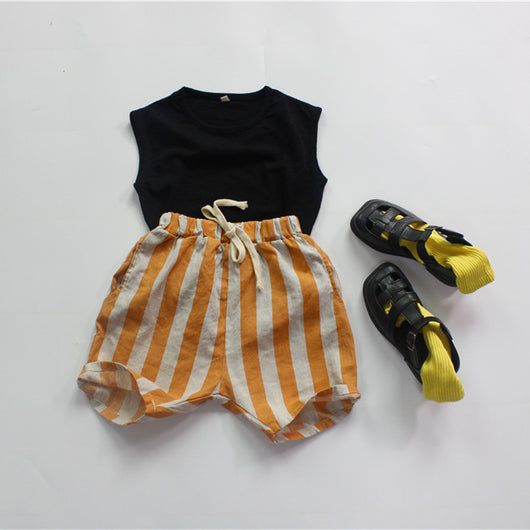 Pantalones Capri Rayados Holgados para Niñas - Image 29