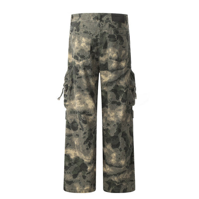 Pantalones de Trabajo Camuflaje Tie-dye Multi-bolsillos para Montaña - Image 36