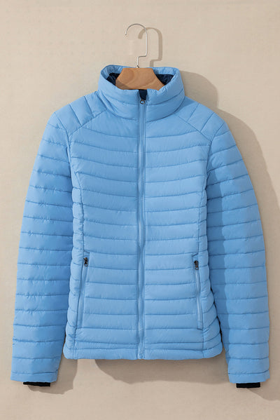 Chaqueta Acolchada de Algodón para Mujer con Cuello Tipo Mao - Image 23