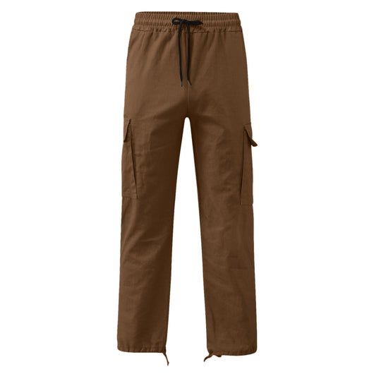 Pantalones Casuales con Múltiples Bolsillos y Cordón Ajustable - Image 44