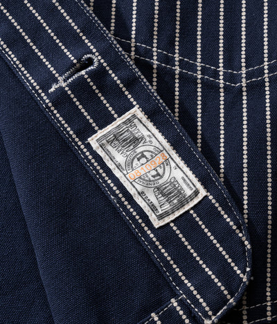 Chaqueta Motociclista Denim a Rayas con Múltiples Bolsillos - Image 10