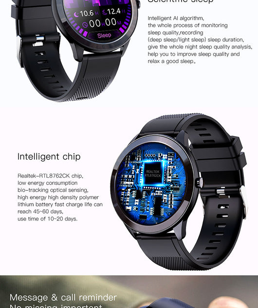 Reloj Inteligente SN93 con Monitor de Frecuencia Cardíaca y Presión Arterial - Image 16