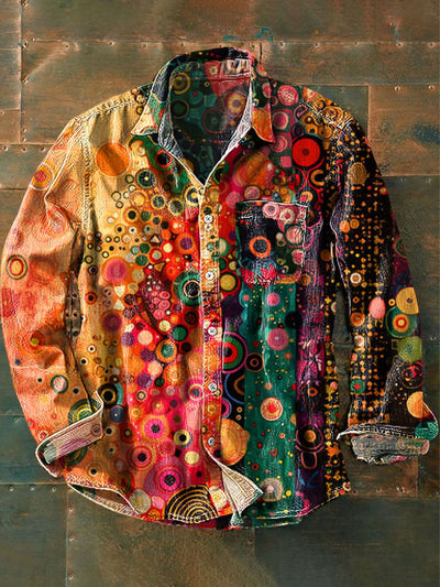 Camisa Retro de Manga Larga para Hombre - Image 24