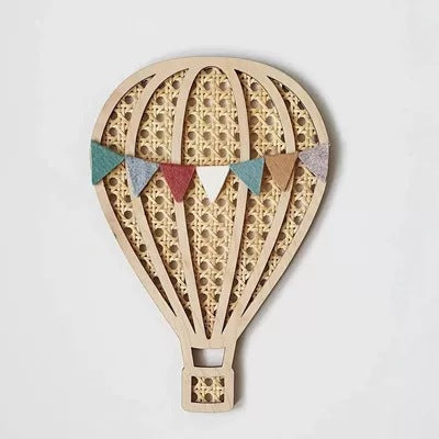 Globo Aerostático de Ratán con Arcoíris, Estrellas y Luna para Decoración Infantil - Image 32