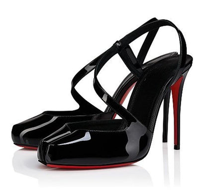 Tacón Stiletto Sexy con Tira Cruzada y Punta Descubierta - Image 29