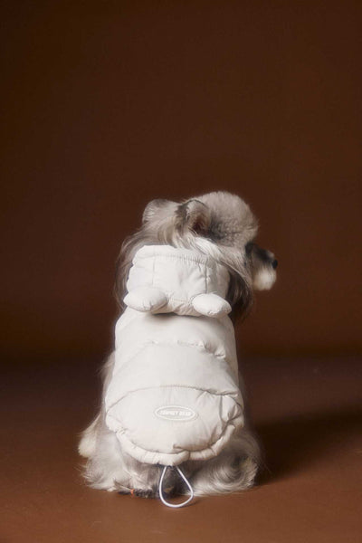 Chaleco Acolchado sin Mangas con Capucha - Diseño Adorable de Schnauzer y Bichón - Image 24
