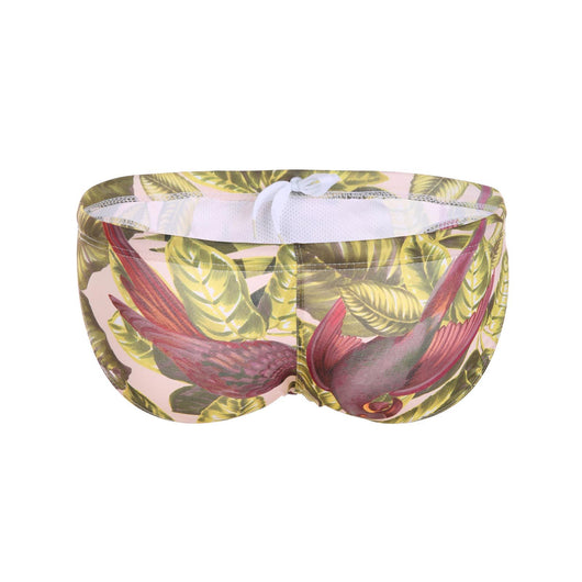 Bañador Estampado Tropical con Diseño de Hojas de Coco y Arce - Pantalón de Playa Multicolor Trendy - Image 43