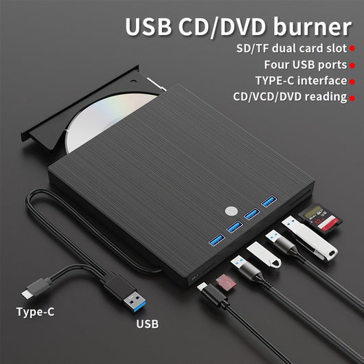 Grabadora DVD Externa USB-C Multifunción - Unidad Óptica Portátil - Image 15