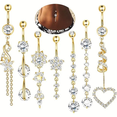 Piercing Ombligo con Dije de Borlas - Joya Femenina Elegante - Image 14