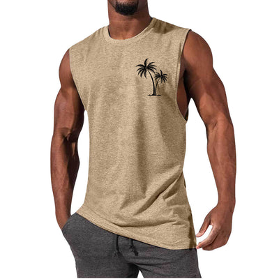 Camiseta Deportiva sin Mangas Hombre Suelta Verano - Image 24