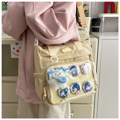 Bolsa Crossbody Transparente de Gran Capacidad Estilo Japonés para Estudiantes - Image 40