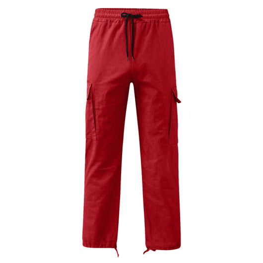 Pantalones Casuales con Múltiples Bolsillos y Cordón Ajustable - Image 90