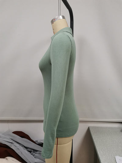 Blusa Slim Cuello V Manga Larga Kenji - Prenda Base Essencial - Image 18