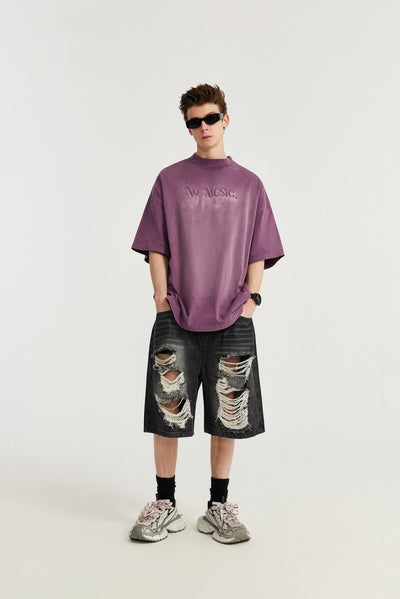 Shorts de Mezclilla Rotos Estilo Hip Hop Urbano - Image 24