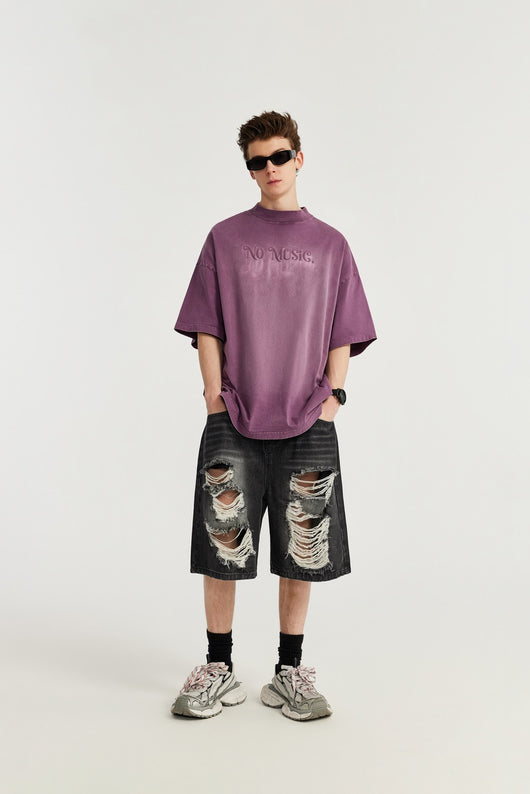 Shorts de Mezclilla Rotos Estilo Hip Hop Urbano - Image 24