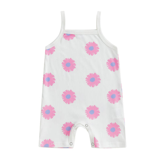 Enterizo Infantil Estampado Floral con Tirantes - Image 13