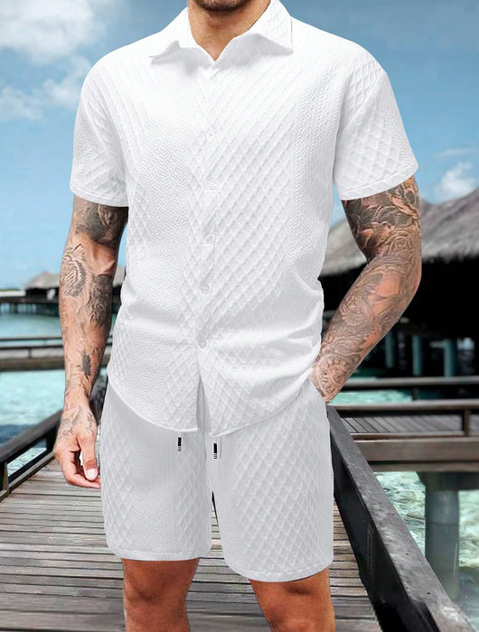 Conjunto Casual Hombre: Camisa Suelta y Shorts de Manga Corta - Image 11