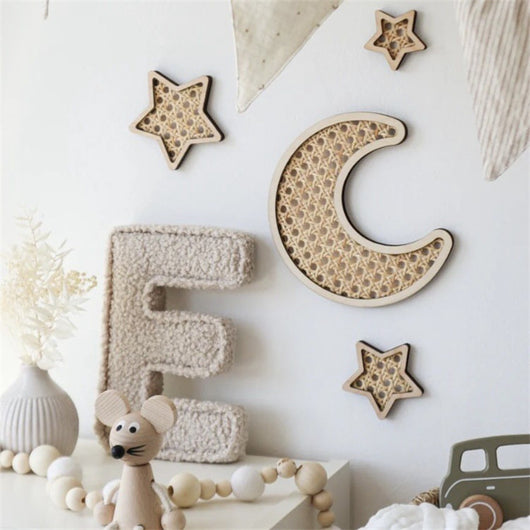 Globo Aerostático de Ratán con Arcoíris, Estrellas y Luna para Decoración Infantil - Image 22