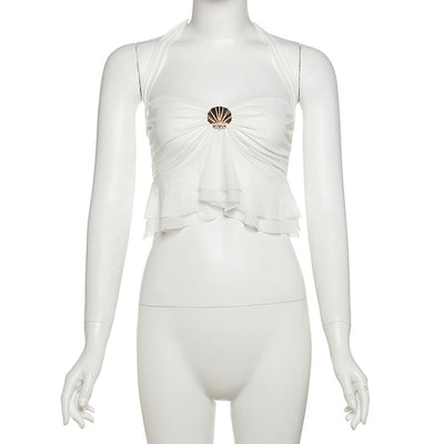 Chaleco Top Metálico con Botones para Mujer - Estilo Hot Girl - Image 27