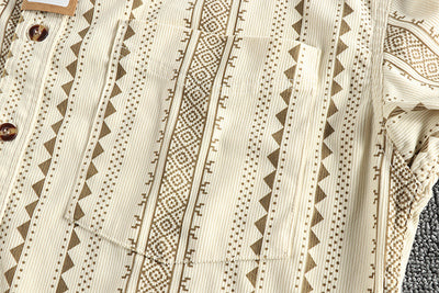Camisa Casual Hombre Estilo Navajo Retro Americano - Image 20