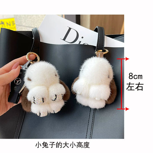 Llavero Colgante Conejo Peluche Mink Red Viral - Image 38