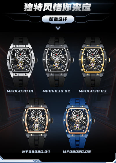 Reloj Automático de Acero Inoxidable con Caja Hueca para Hombre - Image 9