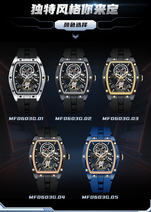 Reloj Automático de Acero Inoxidable con Caja Hueca para Hombre - Image 9