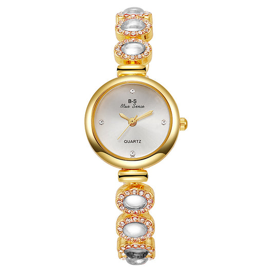 Reloj de Pulsera Elegante para Mujer con Dial Redondo y Diamantes - Image 34