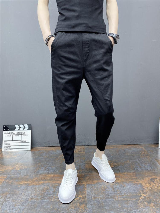 Pantalones Harem Tobilleros Ajustados de Cintura Elástica - Image 15