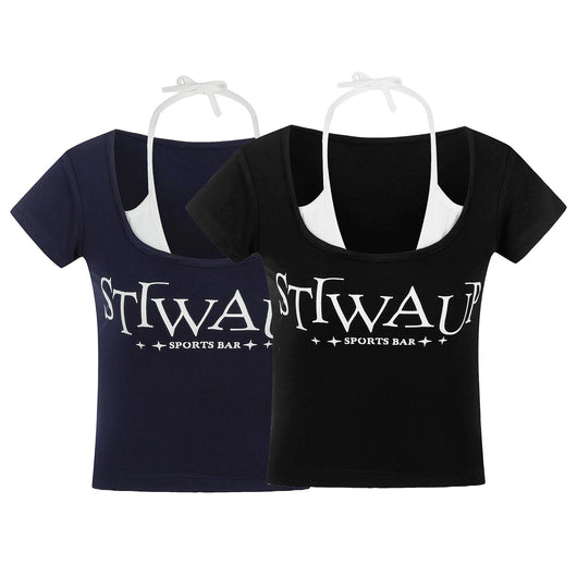 Playera Retro Americana con Estampado Cute Hot Girl - Image 17