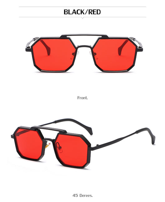 Gafas de Sol Steampunk Marco Poligonal Compacto - Image 27