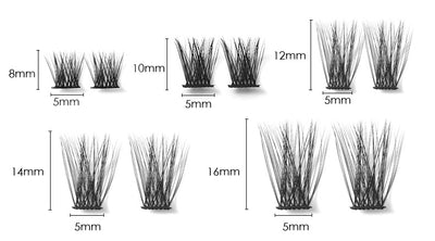Set de Pestañas Postizas Naturales con Clusters Individuales de Alta Densidad - Image 16