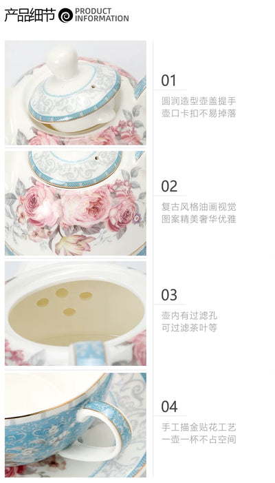 Juego de Tetera Cerámica Británica para Té Artesanal - Image 8