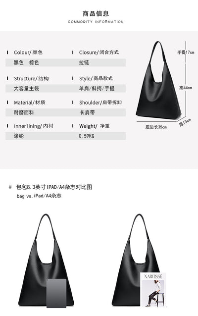 Bolso Retro de Cuero Suave con Gran Capacidad para Llevar al Hombro - Image 10