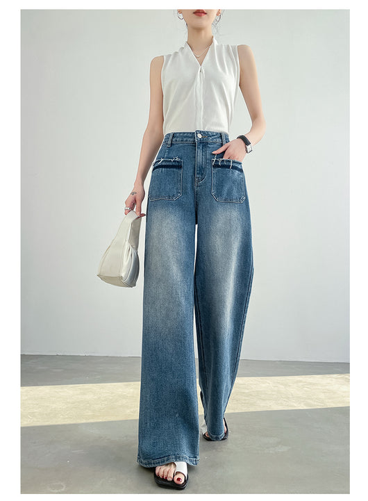 Pantalón Recto Retro Premium de Talle Alto con Corte Suelto - Image 30