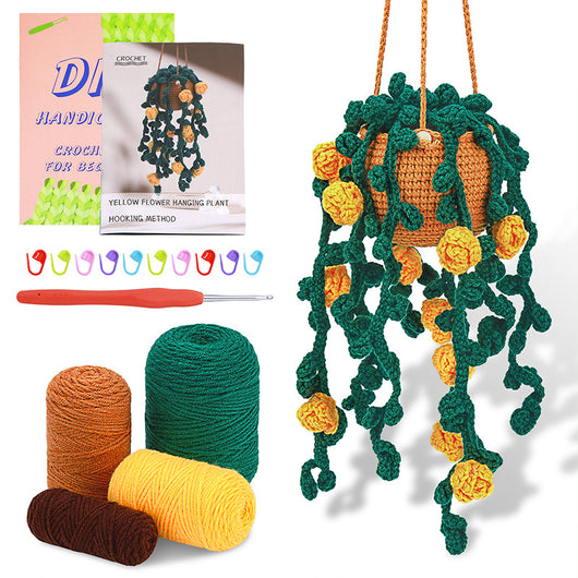 Gancho de Ganchillo Decorativo con Colgante de Plantas - Image 32