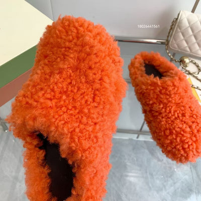 Pantuflas de Pareja Four Seasons con Punta Cerrada y Crin de Caballo - Image 26