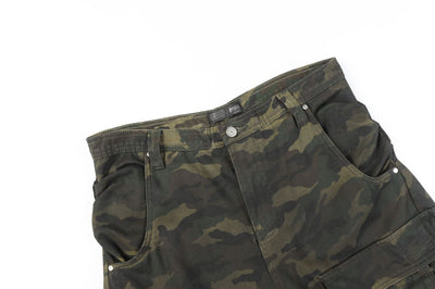 Pantalón de Trabajo Camuflaje Americana Cintura Alta Pierna Ancha - Image 45
