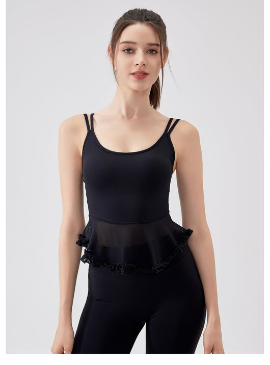 Top Deportivo Yoga con Encaje Espalda Descubierta - Tela Respirable Fanxin Air Sense - Image 33