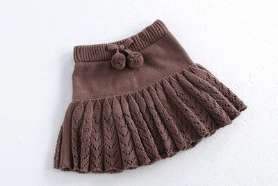Falda Pantalón Plisada Retro Hueca para Niñas - Image 27