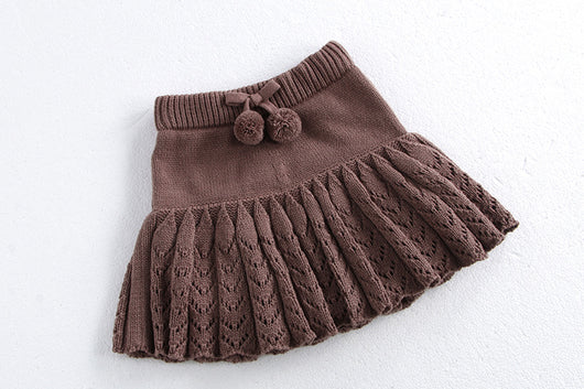 Falda Pantalón Plisada Retro Hueca para Niñas - Image 27