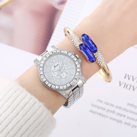 Conjunto de Accesorios en Acero Verde: Reloj, Anillo, Collar y Aretes de Cuarzo - Image 36
