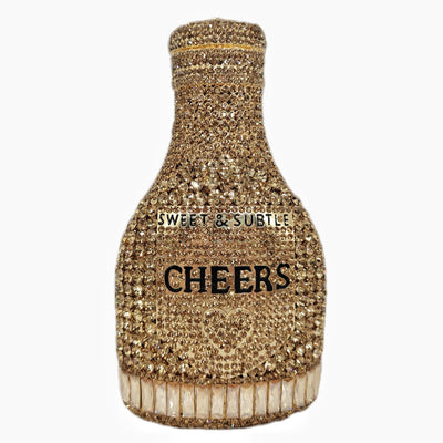 Clutch de Noche Champagne con Cristales Brillantes para Mujer - Image 57