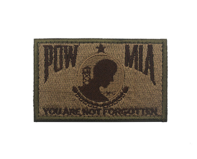 Parche Bordado Bandera POW MIA Negro y Blanco con Velcro - Image 13