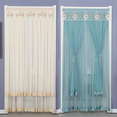 Cortina de Malla Antimosquitos sin Perforaciones - Tela Decorativa para Todas las Estaciones - Image 33